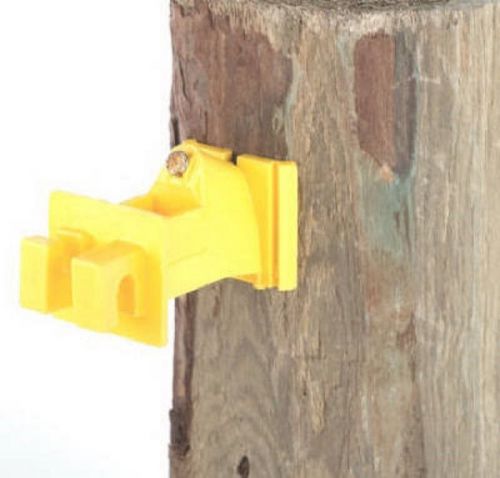 Dare Products Electric Fence 25pk Yellow Snug Wood Post Insulator SNUG-SWP-25