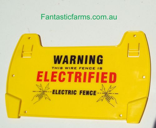 25 x Electric Fence Warning Sign...Large size UV protected