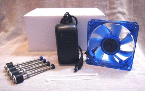 Blue Forced Air Fan Kit w LIGHT for Eggs Incubator Installation LITT GIANT FARM