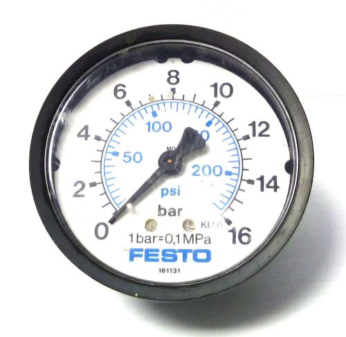 Festo 161131 Pressure Gauge Range: 0-16bar