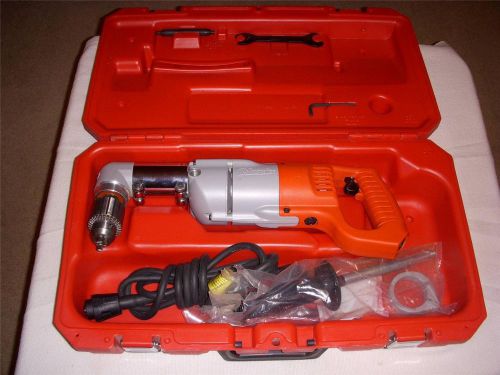 MILWAUKEE 1107-1 RIGHT ANGLE DRILL WITH HARD CASE AND EXTRAS