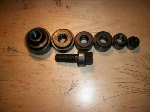GREENLEE KNOCKOUT SET 6 KNOCKOUTS AND BALLBEARING DRAW BOLT STUD
