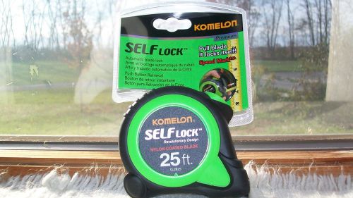 Komelon sl2825ie 25-ft x 1&#034; self lock measuring tape, brand new for sale