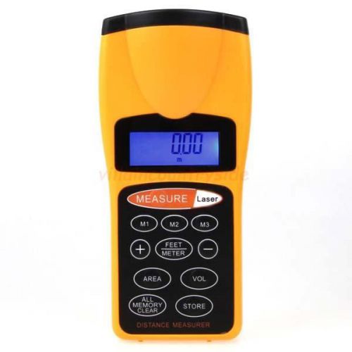 LCD Ultrasonic Tape Measure Distance Meter/Measurer Laser Pointer Range Finder