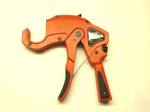 Heavy Duty PVC Plastic Aluminum Pipe Hose Tube Ratcheting Cutter Up To 1-5/8&#034;