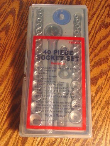 Gct 40  piece socket set new in box for sale