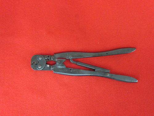 Amp 48850 1-2 , 22-16 w u- grip, hand ratchet crimping tool crimper for sale