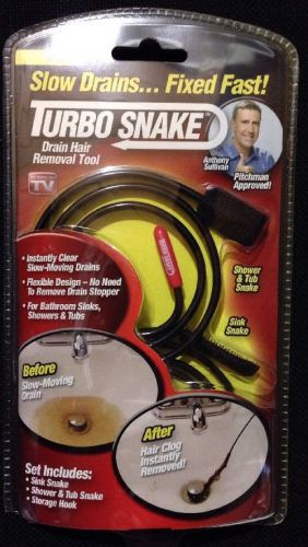 Turbo Snake Flexible Stick Drain Opener - As Seen On TV-TURBO DRAIN SNAKE