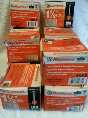Lot of 13 Boxes of Ramset 1512 Fastener Pin 1 1/2&#034; Powder Actuated Air