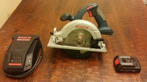 Bosch ccs180 18v lithium-ion 6-1/2&#034; cordless circular saw - battery - charger for sale