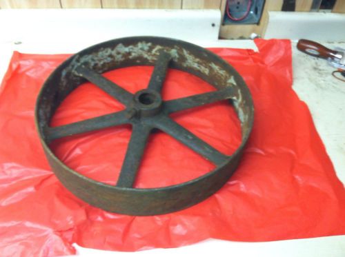 Vintage flat belt pulley 16 x 3-1/2 x 1-1/4 with set screw for sale
