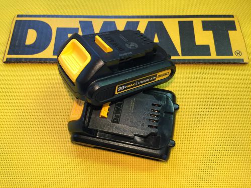 DeWALT 20V MAX DCB201 LITHIUM ION COMPACT BATTERY PAIR TAX &amp; SHIPPING INCLUDED