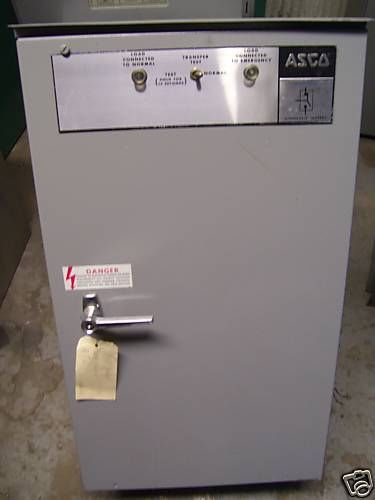 Asco 150 amp 120/208 volt automatic transfer switch for sale
