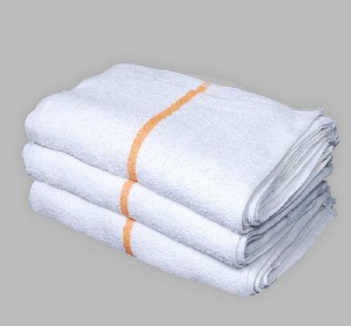 120 large stripe terry shop towels restaurant bar mops towels 32oz new unused for sale