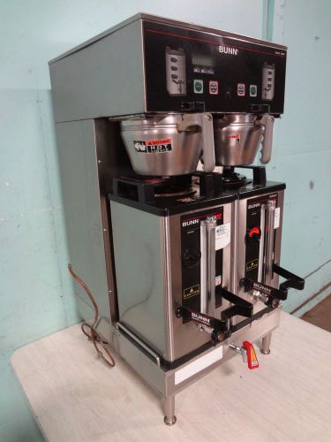 &#034;bunn&#034; commercial digital coffee brewer, w/hot water spigot, satellite dispenser for sale