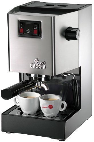 Gaggia 14101 Classic Espresso Machine, Brushed Stainless Steel with PID