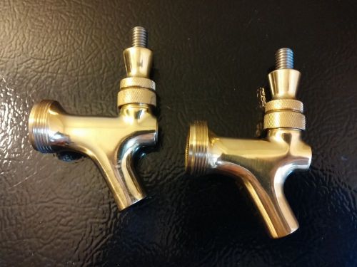 2 Brass Beer Faucet Tap Spigots Used 6 months (Pair)