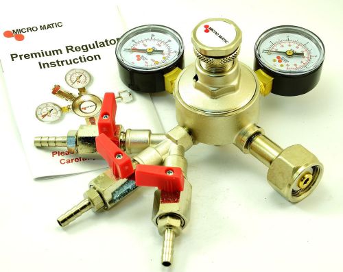 NEW! Micro Matic CO2 Regulator Draft Beer  for 3 Kegs