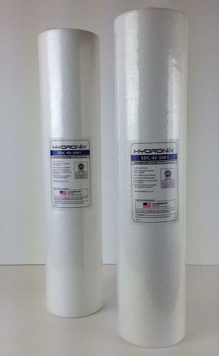 Two  big blue 1 micron sediment water filters 4.5&#034; x 20 &#034; | nsf certified for sale