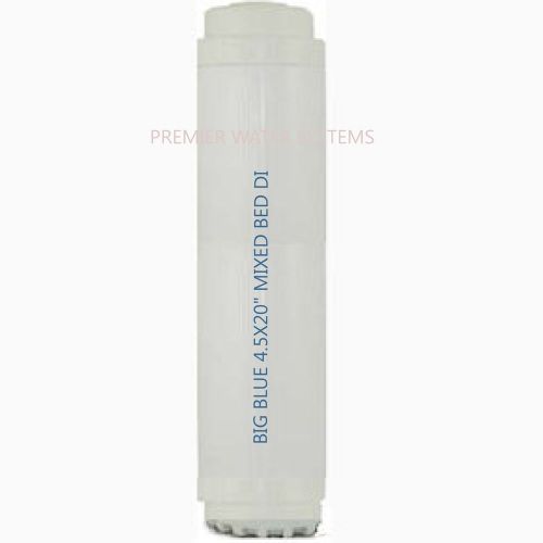 Big blue water filter deionization  mixed bed resin di  4.5 x 20&#034; made in usa for sale