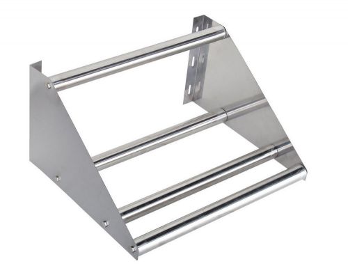 22&#034; stainless steel tubular wall shelf  dish rack slant for sale