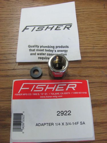 Fisher 2922 - 1/4 x 3/4-14F SA Adapter For Commercial Pre Rinse Faucets