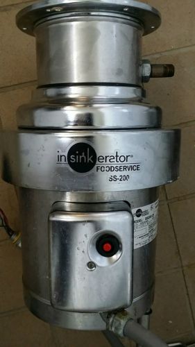 INSINKERATOR SS200 COMMERCIAL KITCHEN SINK GARBAGE DISPOSAL w/ SS202 CONTROLS
