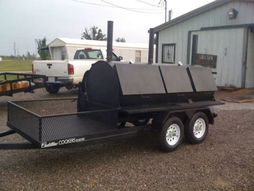 Bbq grill cooker rotisserie smoker new 60/40 combo hog for sale