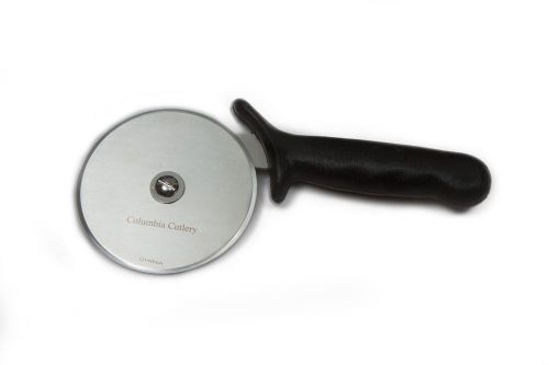 Columbia cutlery pizza wheel - 4&#034; stainless steel pizza cutter poly handle new! for sale