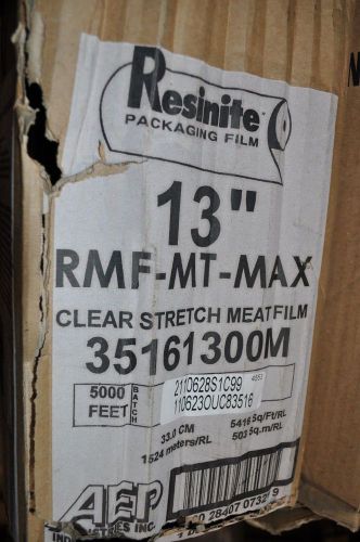 Resinite 13 Inch x 5000 Feet Packaging Film RMF-MT-MAX Clear Stretch Meat Film