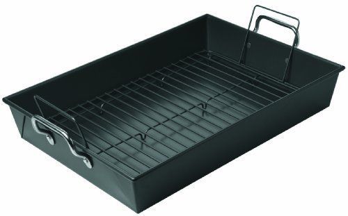 New chicago metallic non-stick extra large roaster with stainless handles and no for sale