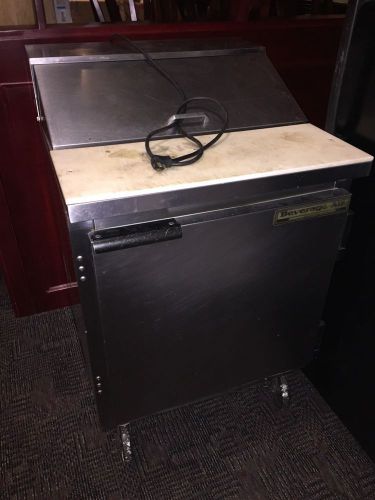Beverage Air Stainless Refrigerated 27&#034; Sandwich Pizza Work Prep Unit Table SP27