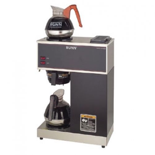 BUNN 33200.0002 Black Pourover Brewer with Plastic Funnel and 2 Easy Pour Decant