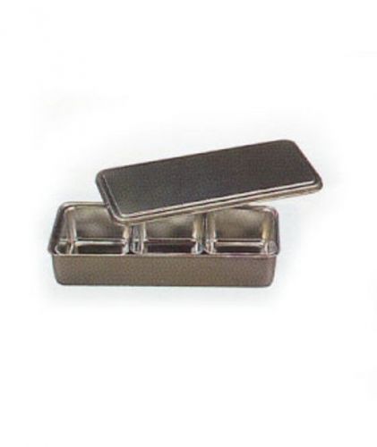 3 Compartment Stainless Steel Seasoning Container Made In Japan.