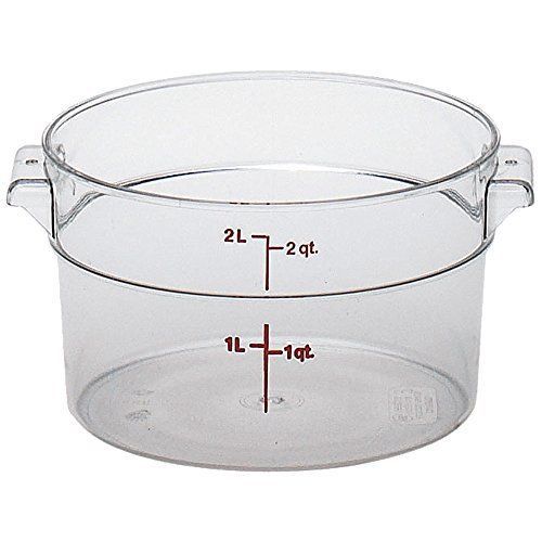Camwear Round Storage Container  2 Qt.  Withstands Temp. Of -40 To 210 F  Stain