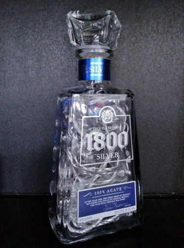 1800 Silver Agave Tequila LED Lighted Bottle