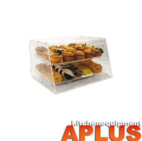 Winco 2 Tray Front &amp; Rear Doors Acrylic Display Case Model: ADC-2