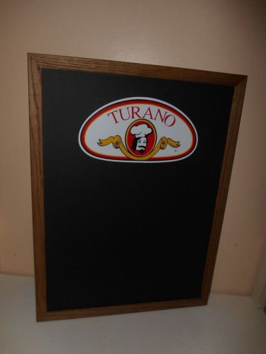 TURANO BREAD BAKERY - 18&#034; x 24&#034; FRAMED BLACK / CHALK / MENU BOARD - RESTAURANT