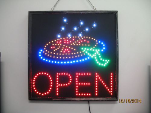 New LED PIZZA RESTAURANT OPEN Sign -- Super Large Size 25* 24