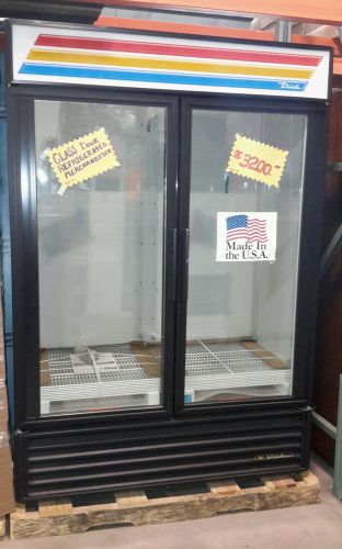New true (gdm-49) commercial 54&#034; glass door refrigerated merchandiser, 2 door for sale