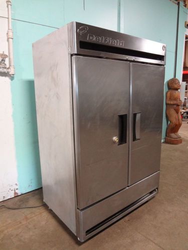 &#034; delfield &#034; heavy duty commercial stainless steel upright reach in freezer for sale