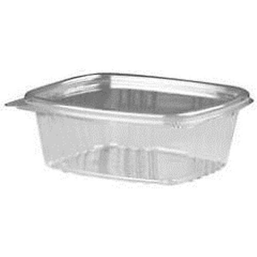 32oz. Clear Hinged Flat Lid Deli Container 200pcs Genpak AD32 disposable