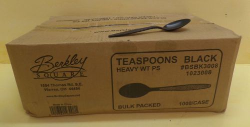 Bulk Purchase 1000 Black Spoons Teaspoons Berkley Square BSBK3008 Large Lot