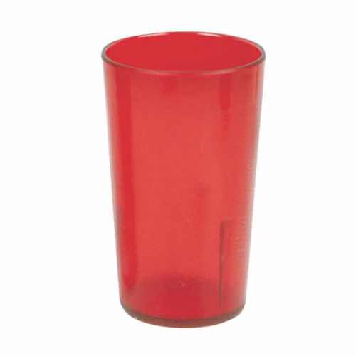 12 oz. Red Plastic Tumbler Drinking Cup Scratch Resistant- 12 Piieces Included
