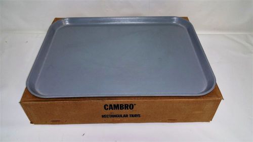 Cambro Rectangular Trays Camsteel Gray 1520CS Lot of 12 N.I.B 15X20 Fiberglass