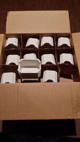 23 White Sugar Packet Holder Sweetner Restaurant Ceramic Container Pack Splenda