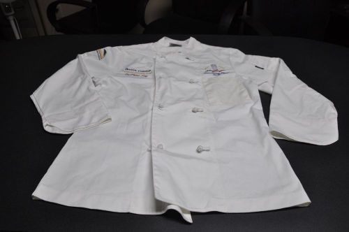 Chef&#039;s Jacket, Cook Coat, with DIVINE CUISINE logo, Sz XS, NEWCHEF UNIFORM