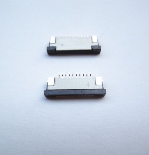 10 pcs FFC FPC  10-pin 1.0mm Pitch Ribbon Flat Connector Socket Top contact