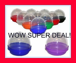25 2&#034; Empty Vending Capsules Choose Mix Color Tops Or 1