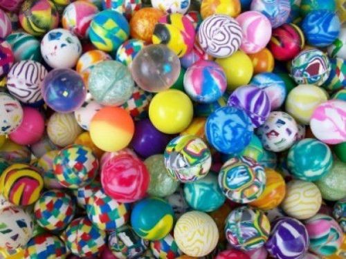 250 Premium Quality 27mm 1&#039;&#039; Super Bounce Bouncy Balls